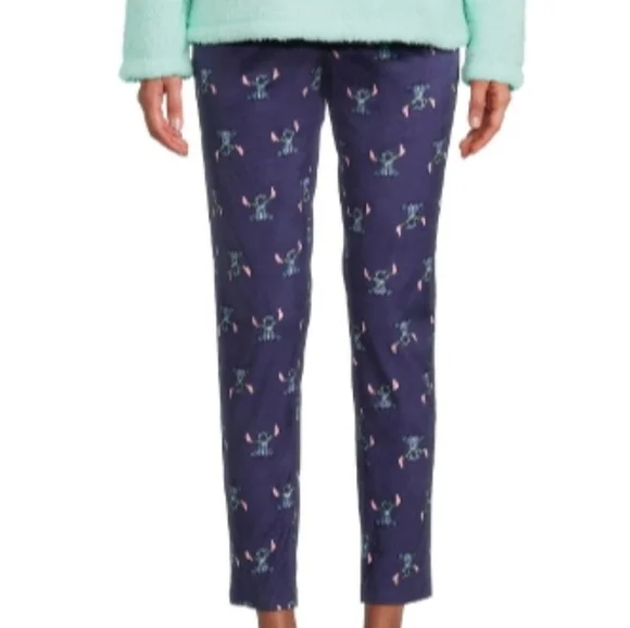 Disney STITCH Soft Velour Pajama Pants - Picture 2 of 6